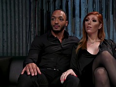 緊縛, ボンデージ, 着衣女と全裸男, 黒人, フェムドム, レザー, 下着, ペニスバンド