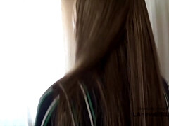 18 jahre, Arsch, Braunhaarige, Orgasmus, Pov, Muschi, Jungendliche (18+), Eng