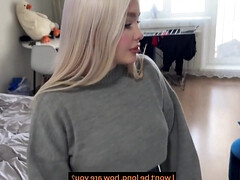 18 jaar, Enthousiasteling, Blond, Sperma shot, Dubbele penetratie, Handbeurt, Huisgemaakt, Moeder die ik wil neuken