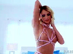 Tattoo, multiracial, internal cumshot