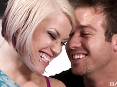 Sweetheart with nice ass Ash Hollywood fucked in the bedroom