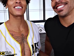 Enthousiasteling, Anaal, Bondage discipline sadomasochisme, Grote lul, Zwart, Homo, Spier, Tiener