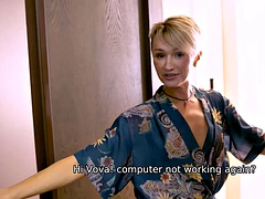 Mamada, Madura, Sexo duro, Lencería, Maduro, Madres para coger, Ruso, Cabello corto