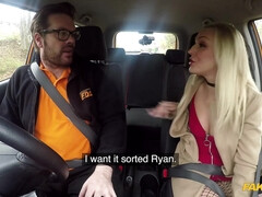 Horny stud Ryan Ryder fucks nasty blonde chick in his car