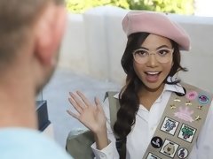 お尻, フェラチオ, バック, 眼鏡, 手コキする, ラティーナ, 剃毛, ティーン