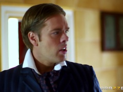 黒人, ブロンド, フェラチオ, 手コキする, ラティーナ, メイド, オマンコ, スパンキング