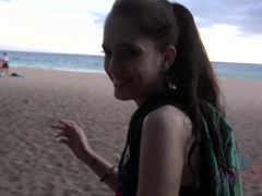 You hit the trails and the beach with Brooke.