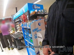 Adele unicorn gets roughed up by horny guard & joins in for a wild threesome