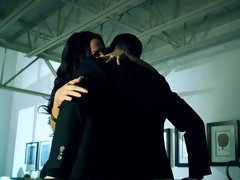 美女, デカチン, フェラチオ, 茶髪の, バック, 人妻の, なめる, 自然山雀