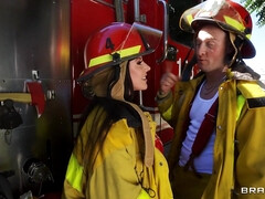 Firefighter Angela's White Hot Squirting Fuckfest: Cosplay Hardcore Sex with Angela White and Zac Wild