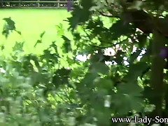 デカパイ, イギリス人, 巨大, オナニー, 熟年, 剃毛, 一人, オッパイの