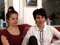 Tussi, Grosse titten, Braunhaarige, Hardcore, Lesbisch, Natürlichen titten, Muschi, Titten