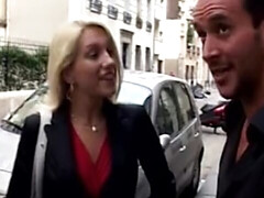 素人, アナル, お尻, ブロンド, フェラチオ, フランス人, 現実, ガリガリ