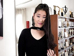 アジア人, フェラチオ, 茶髪の, バック, 自然山雀, ガリガリ, ティーン, オッパイの