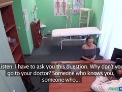 Amateur, Médecin, Doigter, Léchez, Infirmière, Bureau, Chatte, Uniforme