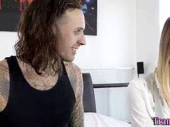 huge-boobed transsexual babe jammed raw