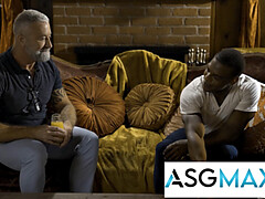 In den arsch, Blasen, Schwanz, Schwul, Behaart, Interrassisch