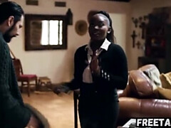 Grosser arsch, Grosse titten, Kehlenfick, Schwarz, Hardcore, Rau, Strümpfe, Taboo