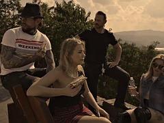 In den arsch, Paar, Spermaladung, Europäisch, Hardcore, Im freien, Erotischer film, Titten