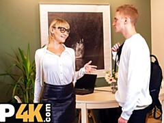 ブロンド, フェラチオ, エロ熟女, フェティッシュ, 眼鏡, Hd, ストッキング, 教師