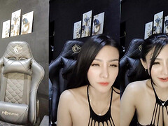 Enthousiasteling, Aziatisch, Grote mammen, Vingeren, Huisgemaakt, Gezichtspunt