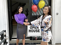 18, デカチン, フェラチオ, 茶髪の, バック, 自然山雀, ティーン, オッパイの