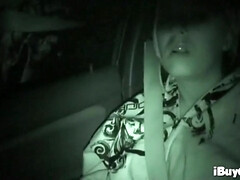 PREMIUMGFS - Riley Evans super-bitch gargles weenie in moving camper