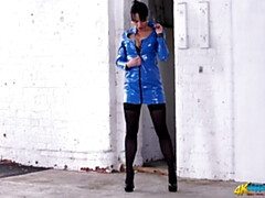 Sadomasochismus, Fesselspiele, Braunhaarige, Frau, Hd, Latex, Pov, Solo