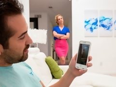 デカ尻, ブロンド, フェラチオ, 手コキする, ハードコア, 3p男男女, 三人, ユニフォーム