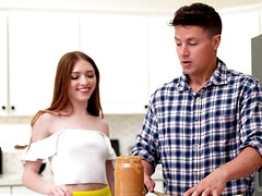 美女, フェラチオ, 茶髪の, チン, オーガズム, ハメ撮り, 剃毛, オッパイの