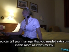 Leie, Betrug, Europäisch, Hotel, Hausmädchen, Pov, Muschi, Realität