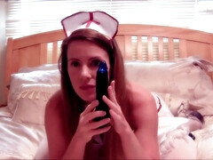 Braunhaarige, Dildo, Hd, Absätze, Masturbation, Milf, Krankenschwester, Rotschopf