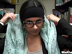 Arabisch, Grote kont, Bruinharig, Brillen, Hardcore, Reusachtig, Alleen, Tieten likken