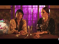 Schönheit, Braunhaarige, Fetisch, Fingern, Orgasmus, Muschi, Ablutschen, Flotter dreier