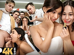 Bisexual, Novia, Atrapados, Engañando, Hd, Lesbiana, Público, Boda