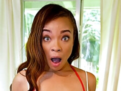 Grote kont, Zwart, Pijpbeurt, Hondjeshouding, Zwart, Interraciaal, Natuurlijke tieten, Tiener