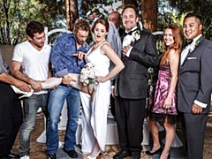 Grosser schwanz, Grosse titten, Blasen, Hundestellung, Doppelpenetration, Gruppensex, Milf, Titten