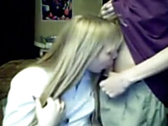 Amateur, Sucer une bite, Queue, Femelle, Solo, Adolescente, Nénés, Webcam