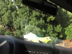 Amateur, Masturbacion con pies, Aceite, Al aire libre, Pequeña, Pov, Público, Flaco