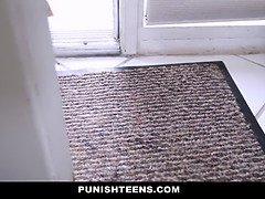 Braunhaarige, Hundestellung, Domination, Aufs gesicht abspritzen, Hardcore, Hd, Rau, Gefesselt