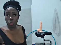 Schwarz, Dildo, Schwarz, Reiten