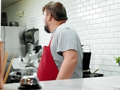 素人, アメリカ人, 浴室, デカパイ, フェラチオ, ピアス, オマンコ, スパンキング