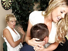 デカ尻, デカチン, デカパイ, ブロンド, フェラチオ, バック, 淫乱熟女, 剃毛