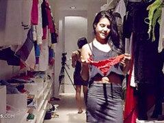 Leie, Arsch, Fingern, Lingerie, Masturbation, Dürr, Solo, Titten