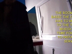 フェラチオ, チン, ホテル, 淫乱熟女, 裸, 娼婦, 赤毛, ヤリマン