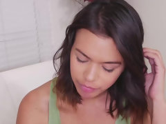 Nana, Grosse bite, Attrapée, Queue, Gode, Seins naturels, Pov, Adolescente