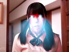 アジア人, デカ尻, フェラチオ, 日本人, ティーン, 三人, オッパイの, 妻