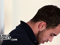 美人, デカ尻, デカパイ, ブロンド, フェラチオ, エロ熟女, 母, 義母