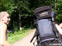 Naked mountain climbing