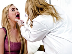 Anal, Rubia, Lesbiana, Masturbación, Afeitado, Flaco, Medias largas, Tetas